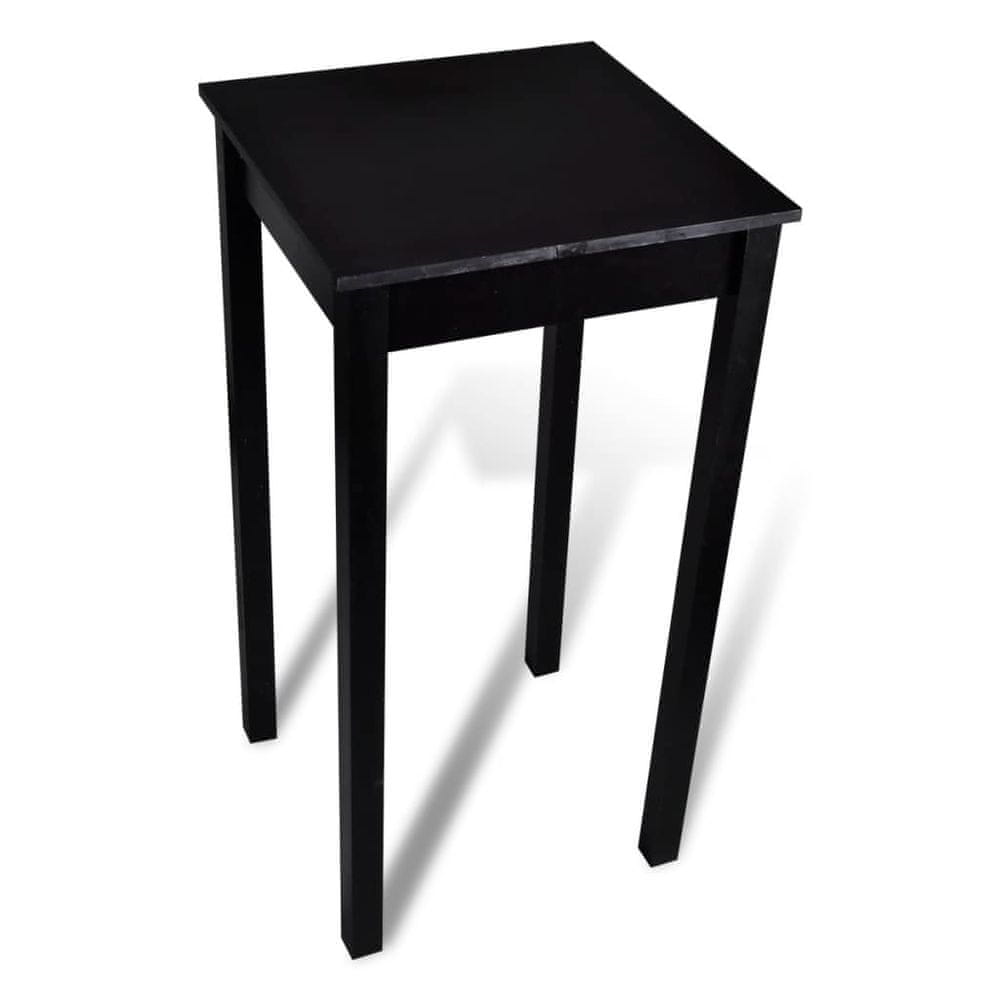 Petromila vidaXL Barový stôl, MDF, čierny 55x55x107 cm